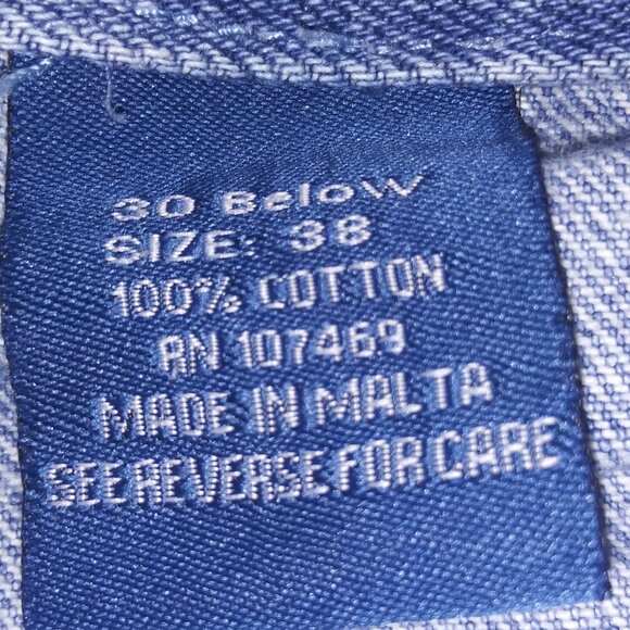 30 Below Men's Denim Carpenter Shorts Size 38 - Picture 9 of 13